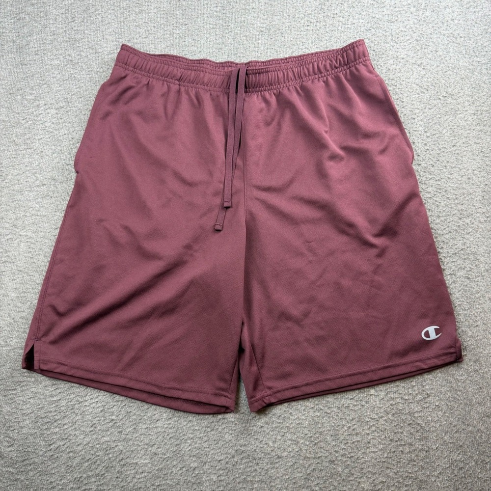 Champion Basketball Shorts Men's XL Maroon Mesh Athletic Drawstring 80296